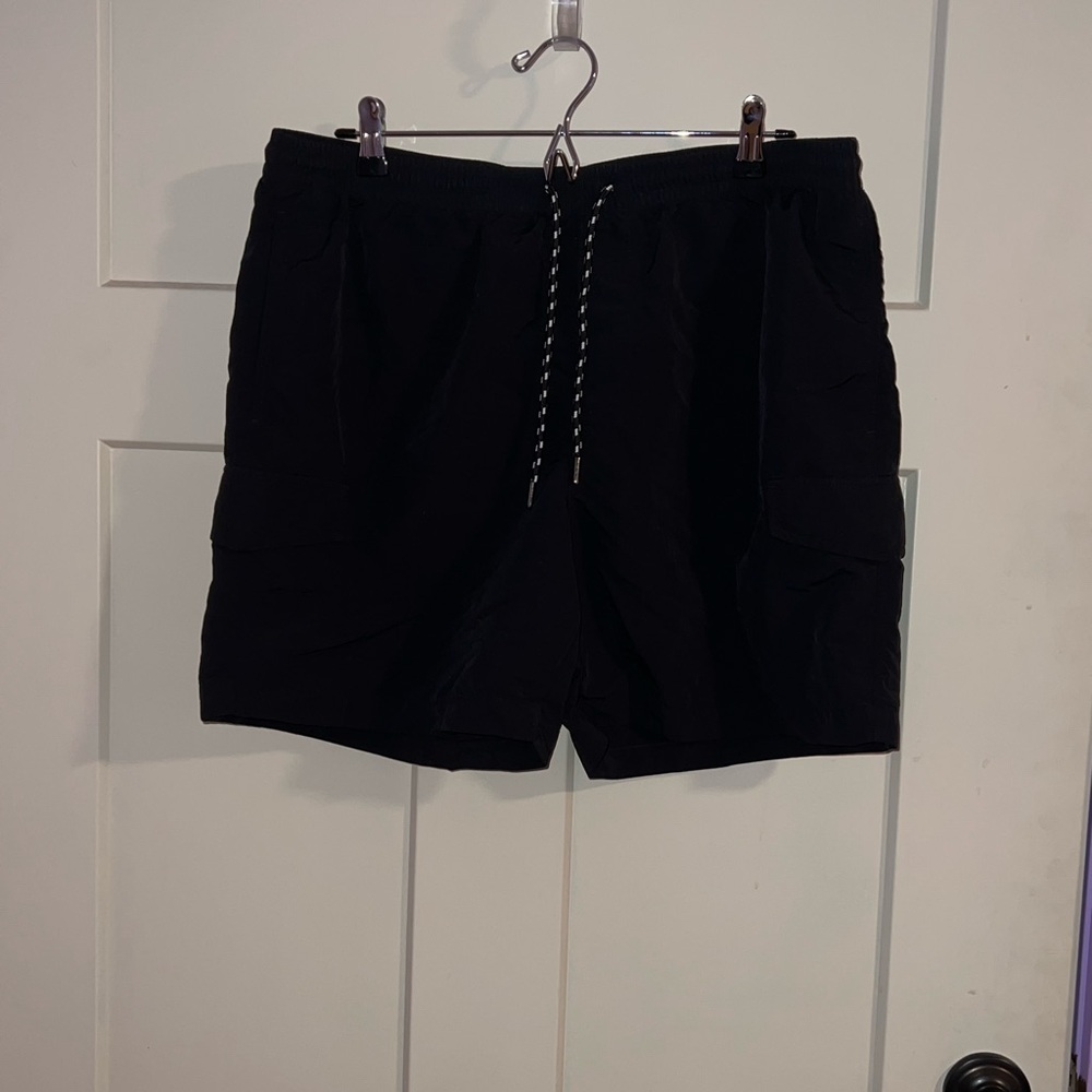 Black Cargo Shorts